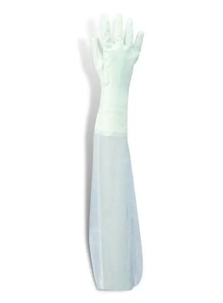 Gants en PVC - Avec manchette extra longue - Taille XL - Par Paire