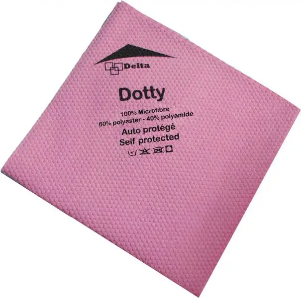 Lavette 40x40 Dotty Antibactérien Rose/5