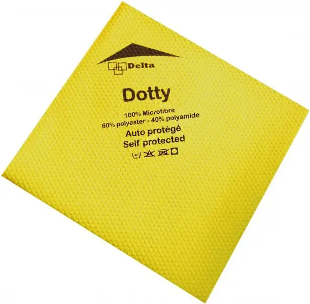 Lavette 40x40 Dotty Antibacterien Jaune /5