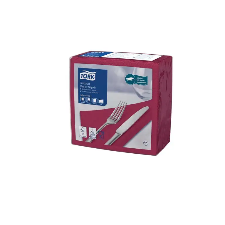 Serviettes de Table 39x39 Bordeaux /50