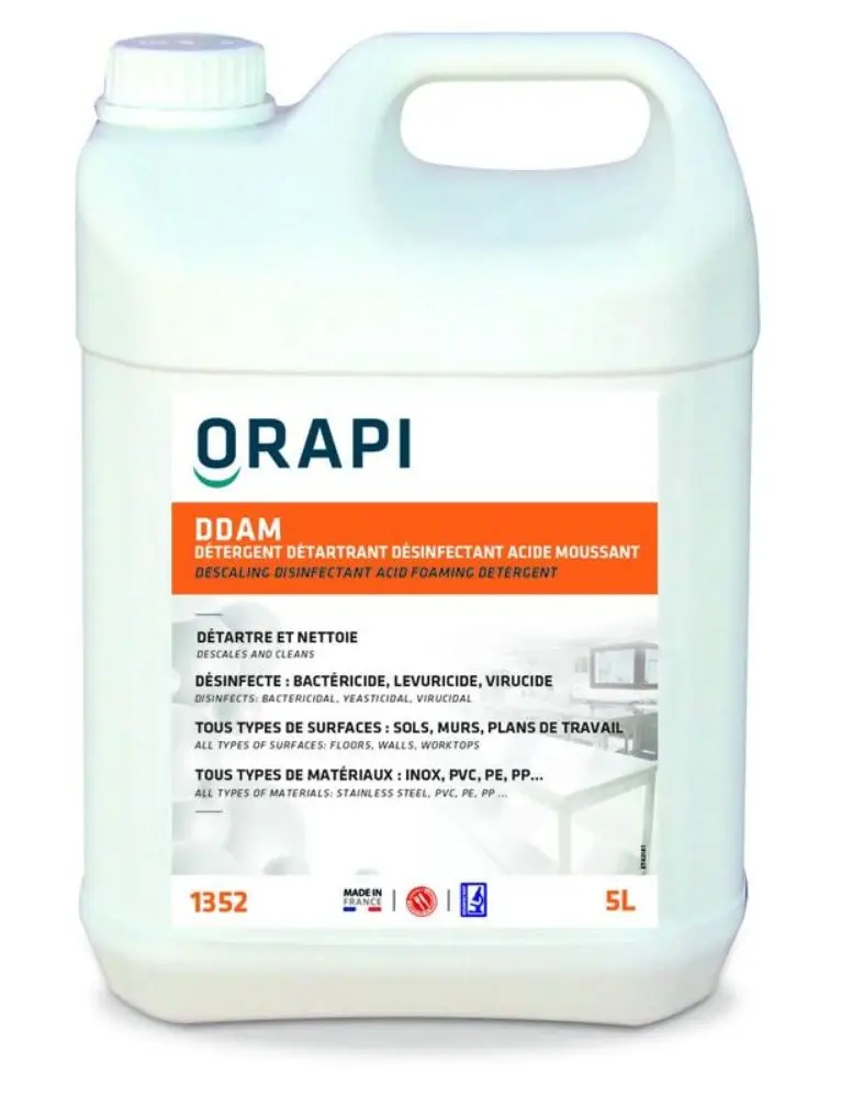 Détergent Désinfectant Acide Moussant DDAM /5l