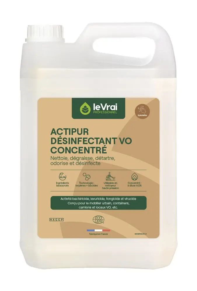 Désinfection Mobilier Propreté Urbaine Actipur /5l