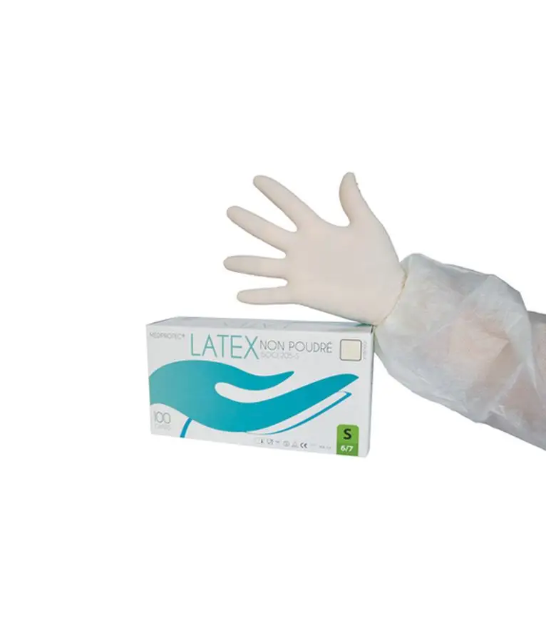 Gants Latex Non Poudrés T. M / 100