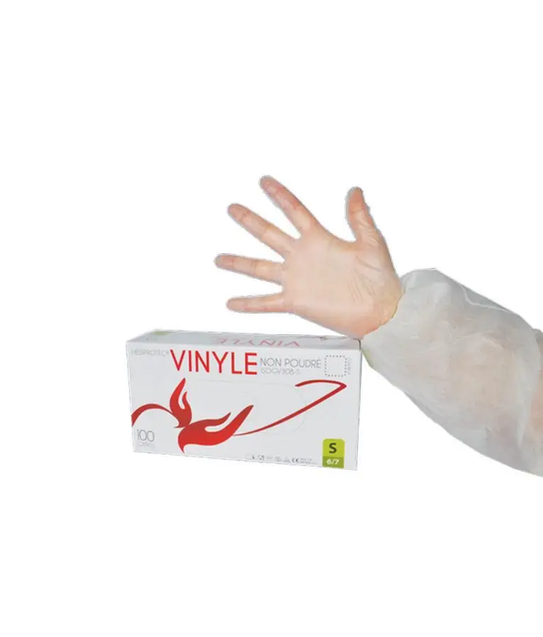 Gants Vinyl Non Poudré T8,5 /100