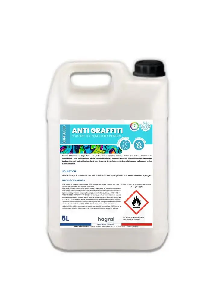 Décapant Encres et Pigments Anti-Graffiti /5l