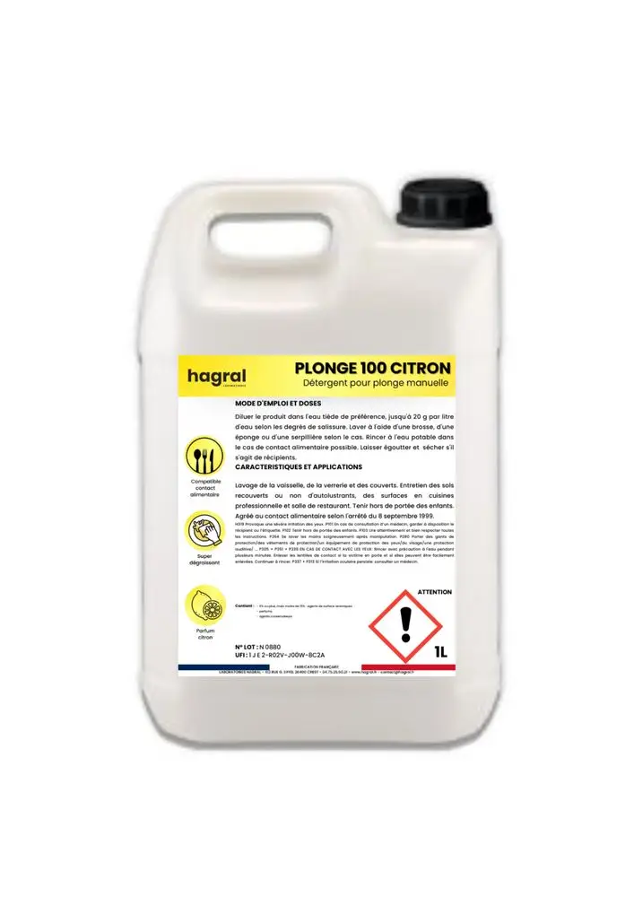 Liquide Vaisselle Plonge 100 /5l