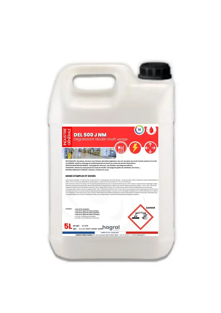 Dégraissant Alcalin DEL 500JMN /5l